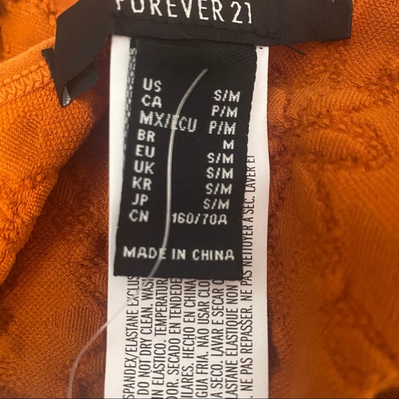 Forever 21 Rust Amber Cropped Tank S/M - Picture 2 of 4